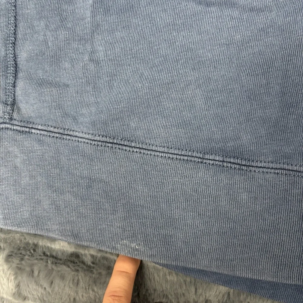 Polo Ralph Lauren Mens XXL Blue Faded French Terry Crewneck Sweatshirt Red Pony